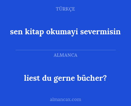 liest du gerne bücher? - sen kitap okumayi severmisin