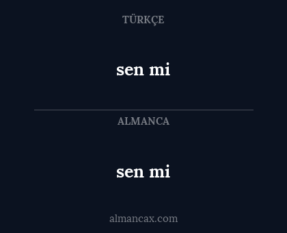 sen mi - sen mi