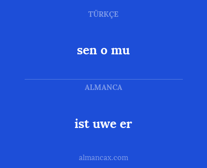 sen o mu - ist uwe er