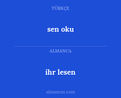sen oku - ihr lesen