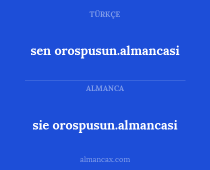 sie orospusun.almancasi - sen orospusun.almancasi