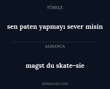 magst du skate-sie - sen paten yapmayı sever misin