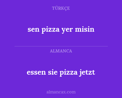 sen pizza yer misin - essen sie pizza jetzt