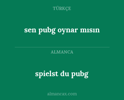 sen pubg oynar mısın - spielst du pubg