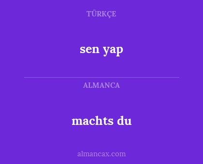 machts du - sen yap