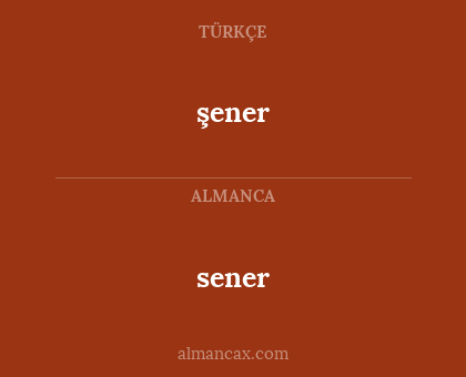 sener - şener