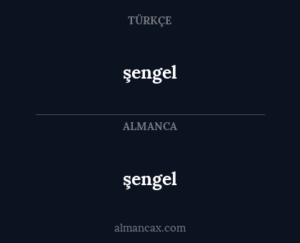 şengel - şengel