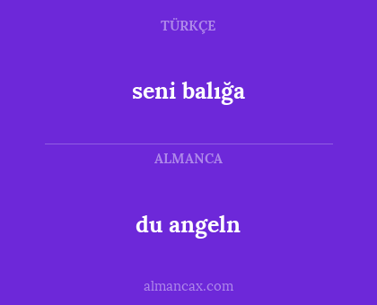 du angeln - seni balığa