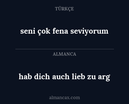 seni çok fena seviyorum - hab dich auch lieb zu arg