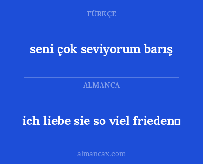 seni çok seviyorum barış - ich liebe sie so viel frieden❤