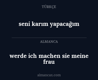 seni karım yapacağım - werde ich machen sie meine frau