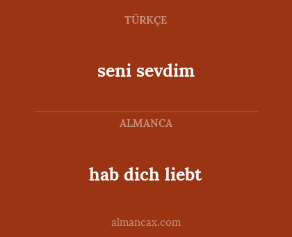 hab dich liebt - seni sevdim