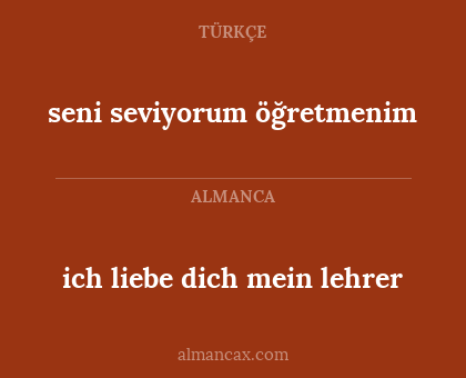 seni seviyorum öğretmenim - ich liebe dich mein lehrer