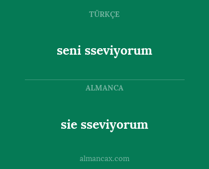 seni sseviyorum - sie sseviyorum