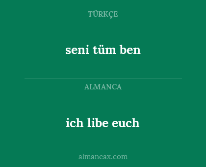 ich libe euch - seni tüm ben