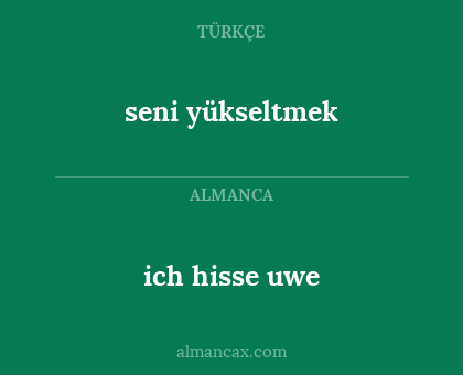 ich hisse uwe - seni yükseltmek
