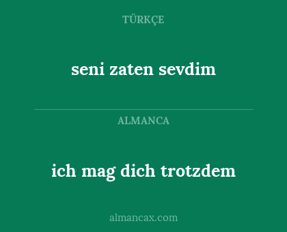 ich mag dich trotzdem - seni zaten sevdim