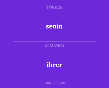 senin - ihrer