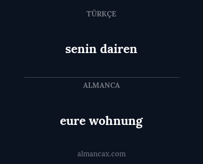eure wohnung - senin dairen