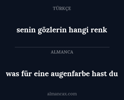 was für eine augenfarbe hast du - senin gözlerin hangi renk