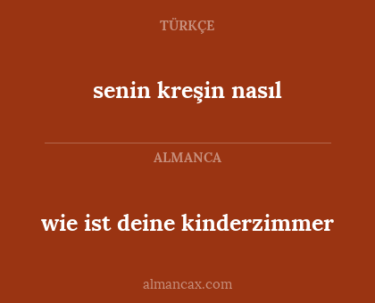 senin kreşin nasıl - wie ist deine kinderzimmer