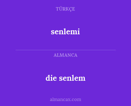 die senlem - senlemi
