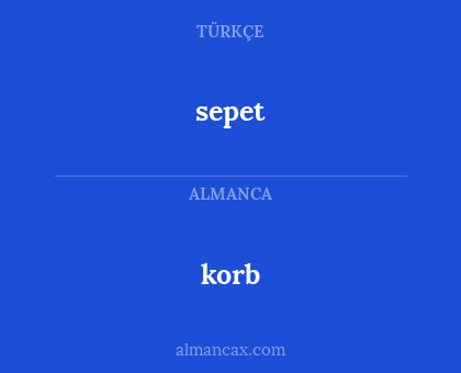 korb - sepet