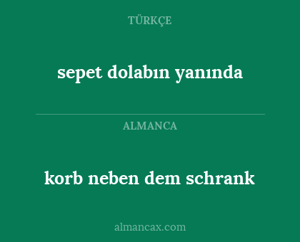 korb neben dem schrank - sepet dolabın yanında