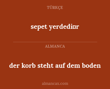 der korb steht auf dem boden - sepet yerdedi̇r