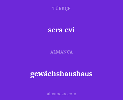 sera evi - gewächshaushaus