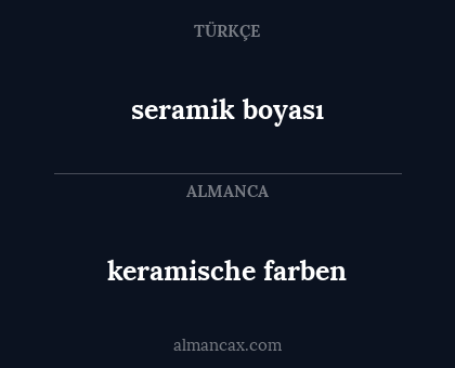 seramik boyası - keramische farben