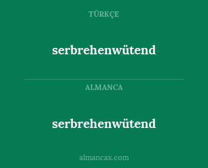 serbrehenwütend - serbrehenwütend