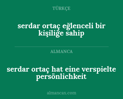 serdar ortaç eğlenceli bir kişiliğe sahip - serdar ortaç hat eine verspielte persönlichkeit
