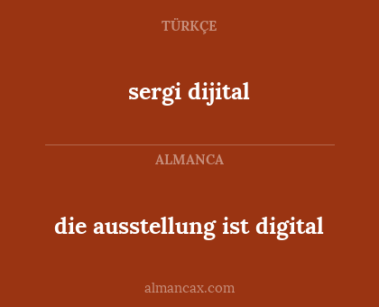 sergi dijital - die ausstellung ist digital
