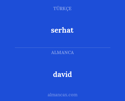 david - serhat