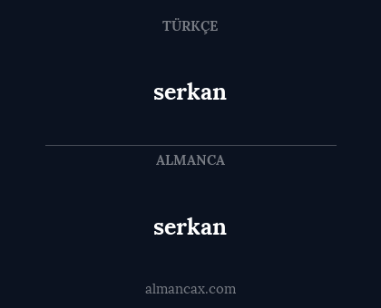 serkan - serkan