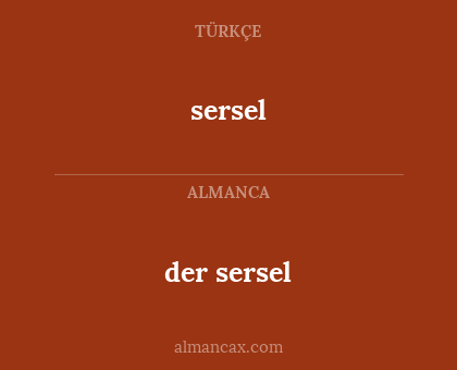 sersel - der sersel