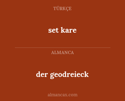 set kare - der geodreieck