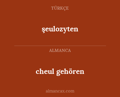 cheul gehören - şeulozyten