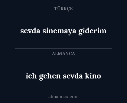 ich gehen sevda kino - sevda sinemaya giderim