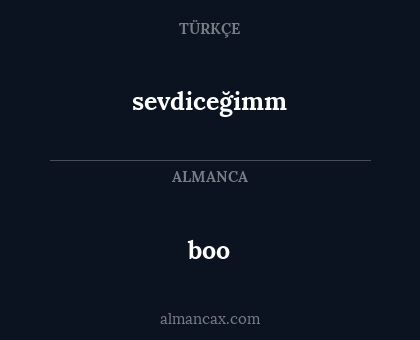 boo - sevdiceğimm