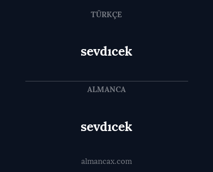 sevdıcek - sevdıcek