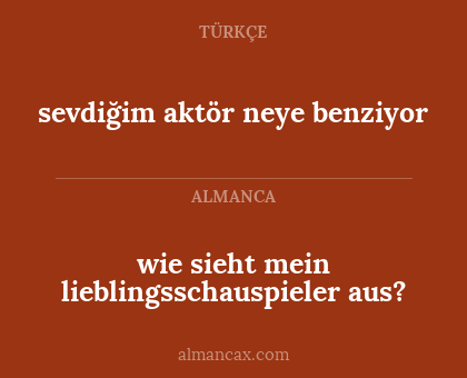 wie sieht mein lieblingsschauspieler aus? - sevdiğim aktör neye benziyor
