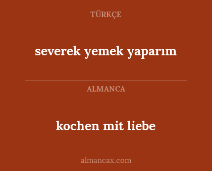 kochen mit liebe - severek yemek yaparım