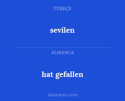 hat gefallen - sevilen