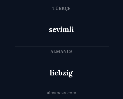 liebzig - sevimli