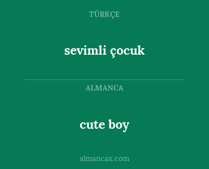 cute boy - sevimli çocuk
