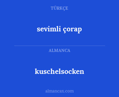 kuschelsocken - sevimli çorap