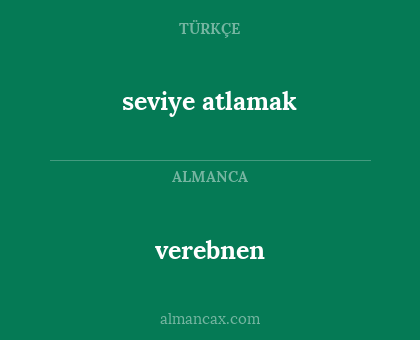verebnen - seviye atlamak