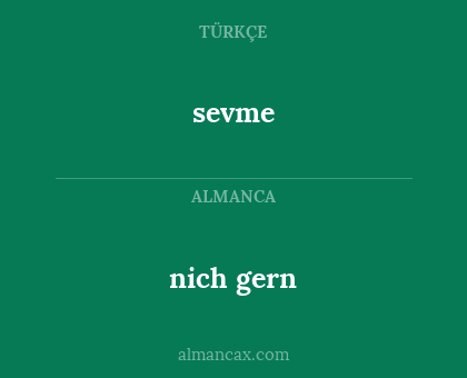 sevme - nich gern